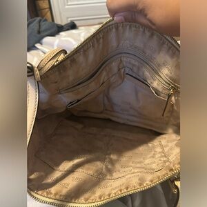 Michael kors cream and white purse!